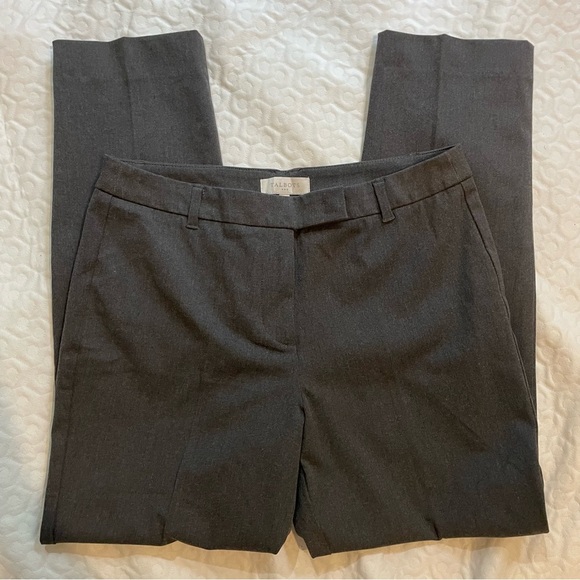 Talbots Charcoal Gray Cotton Blend Pants Slacks Women’s 10 Business Casual Light - Picture 2 of 10